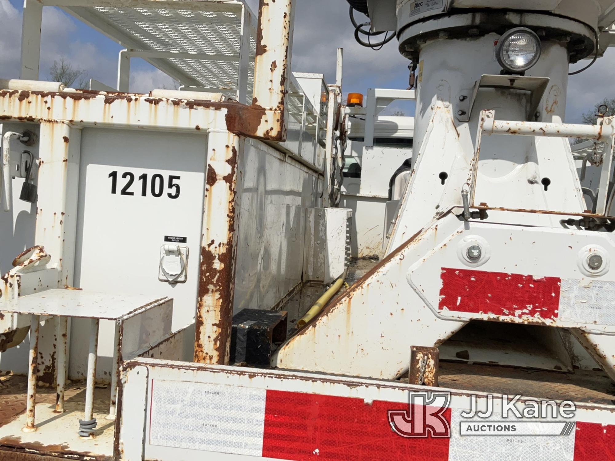 (Verona, KY) Altec DM47-TR, Digger Derrick rear mounted on 2011 Freightliner M2 106 Utility Truck Ru