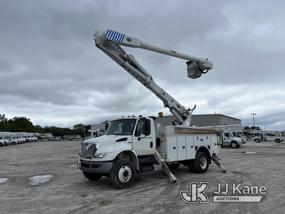 (Chester, VA) Altec AM55, Over-Center Material Handling Bucket Truck rear mounted on 2013 Internatio