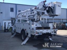 (Mount Airy, NC) Altec AA55, Material Handling Bucket Truck mounted behind cab on 2018 Freightliner