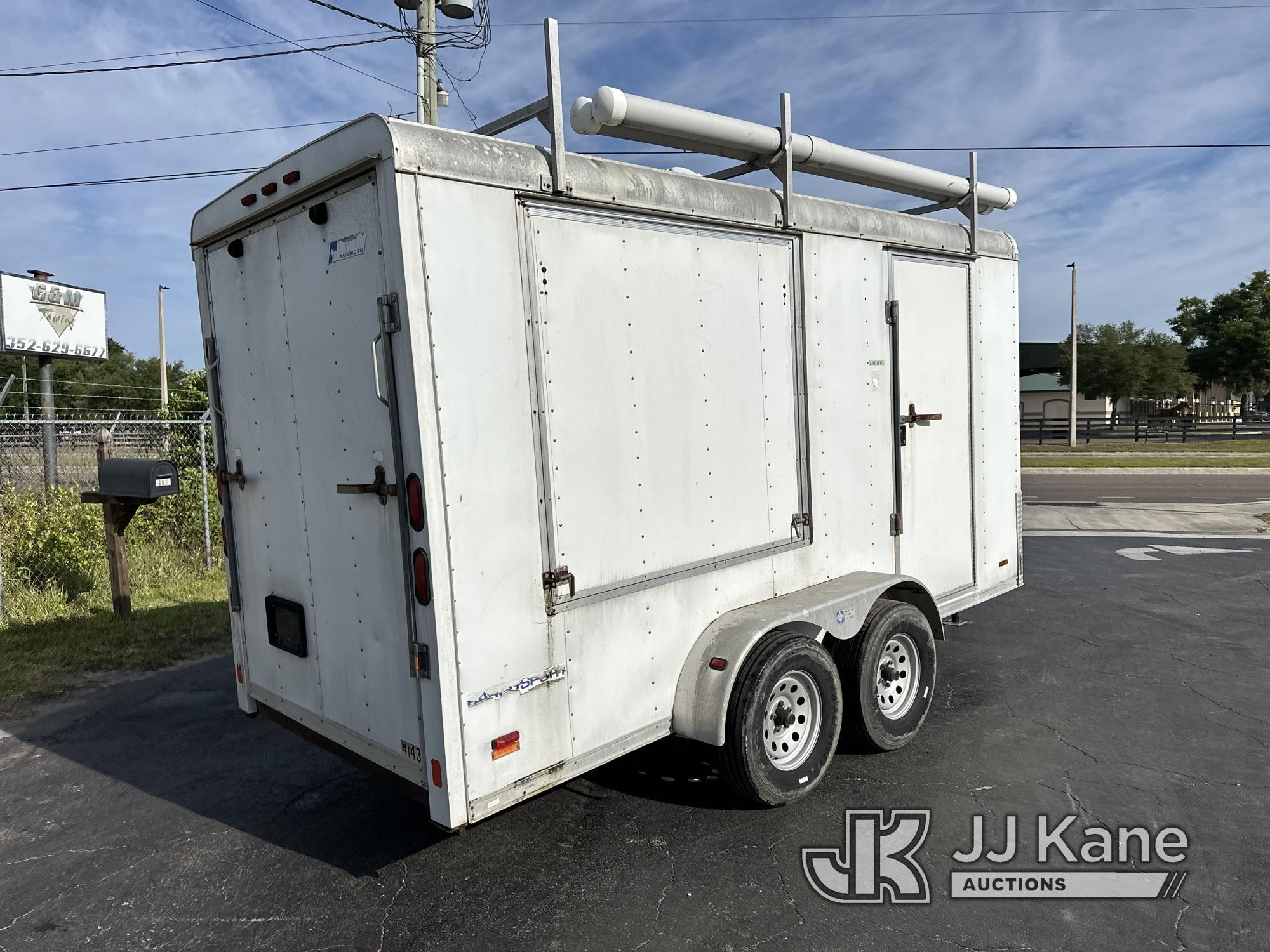 (Ocala, FL) 2004 Pace American Trailer CS614TA2, 14 Ft T/A Enclosed Trailer Body Damage