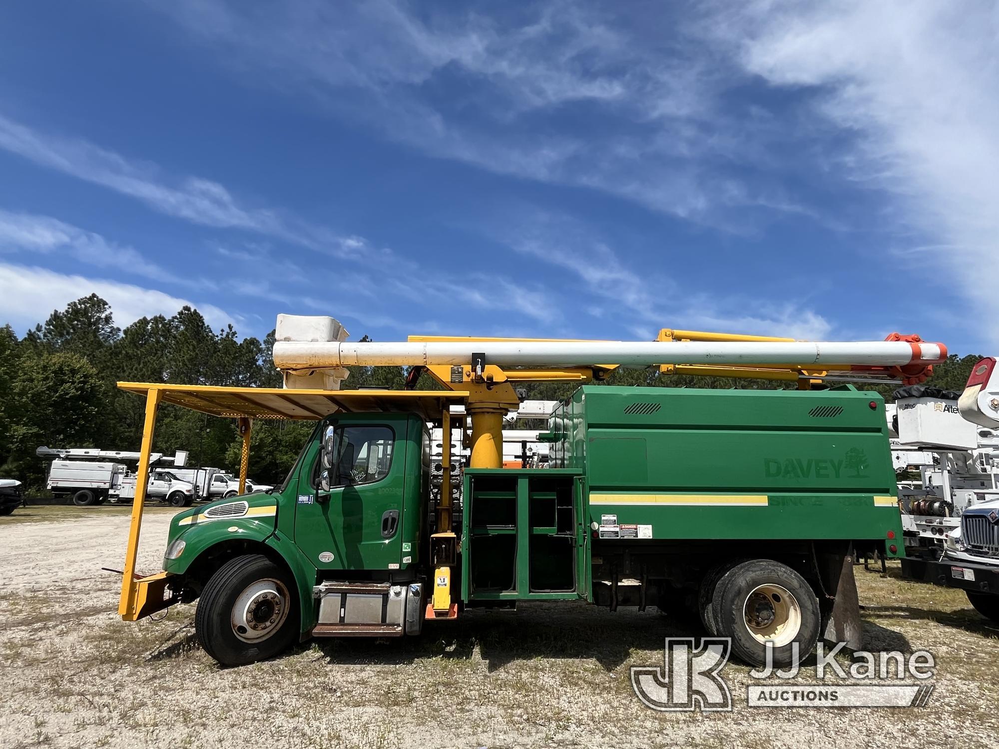 (Jacksonville, FL) Altec LRV-56, Over-Center Bucket Truck mounted behind cab on 2015 Freightliner M2