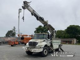 (New Tazewell, TN) Terex Commander XL4047, Digger Derrick rear mounted on 2006 International 4400 Ut