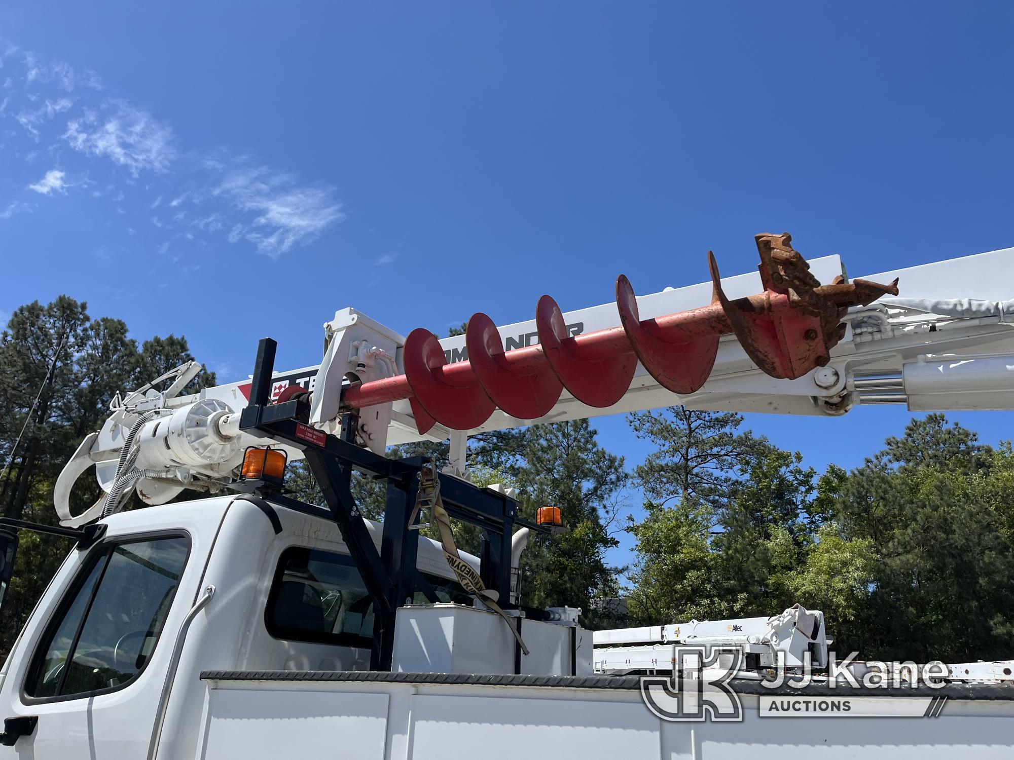 (Chester, VA) Terex Commander C4047, Digger Derrick rear mounted on 2022 Freightliner M2 4x4 Utility