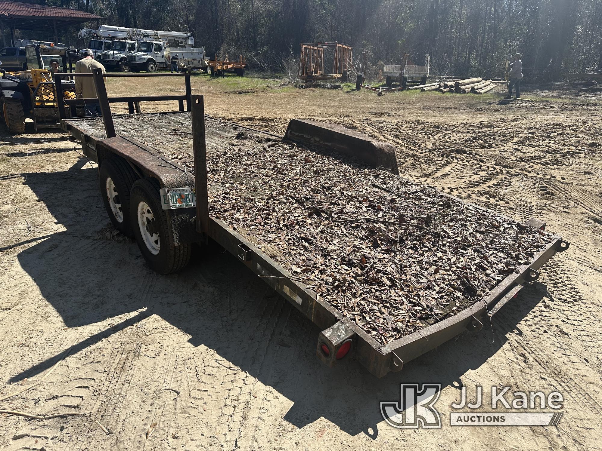 (Pensacola, FL) 2000 Anderson 10-Ton T/A Tagalong Trailer No Title) (Rust Damage, Missing Ramps