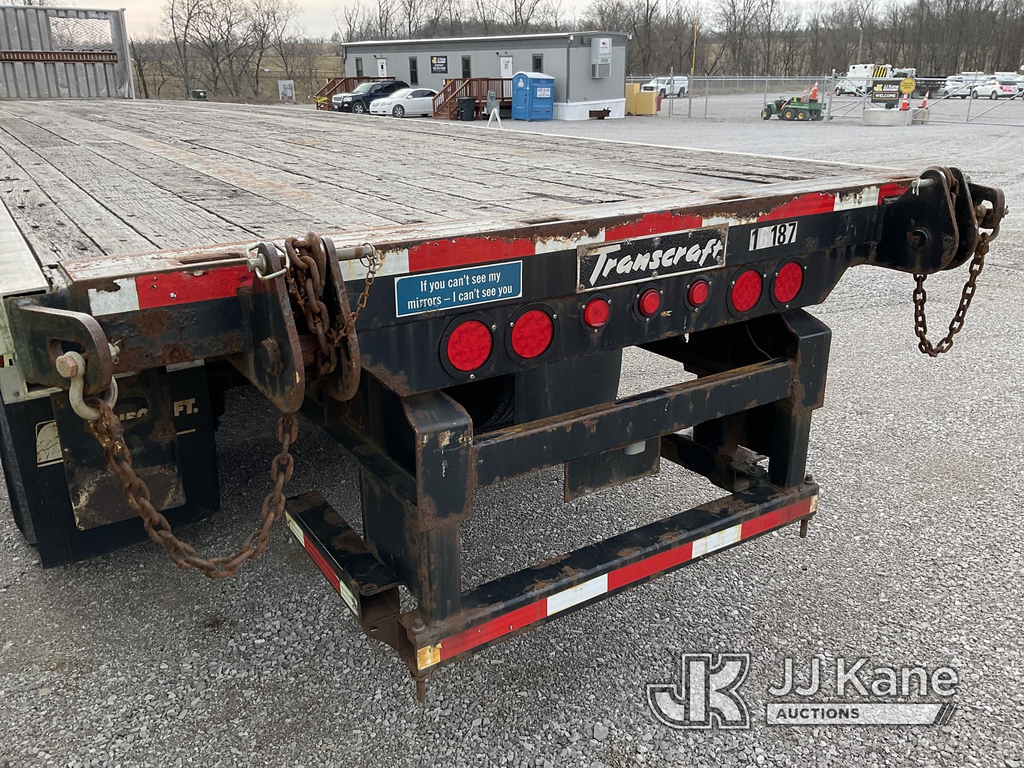 (Verona, KY) 2009 Transcraft Eagle S2 T/A High Flatbed Trailer Seller Note: Frame & Suspension Damag