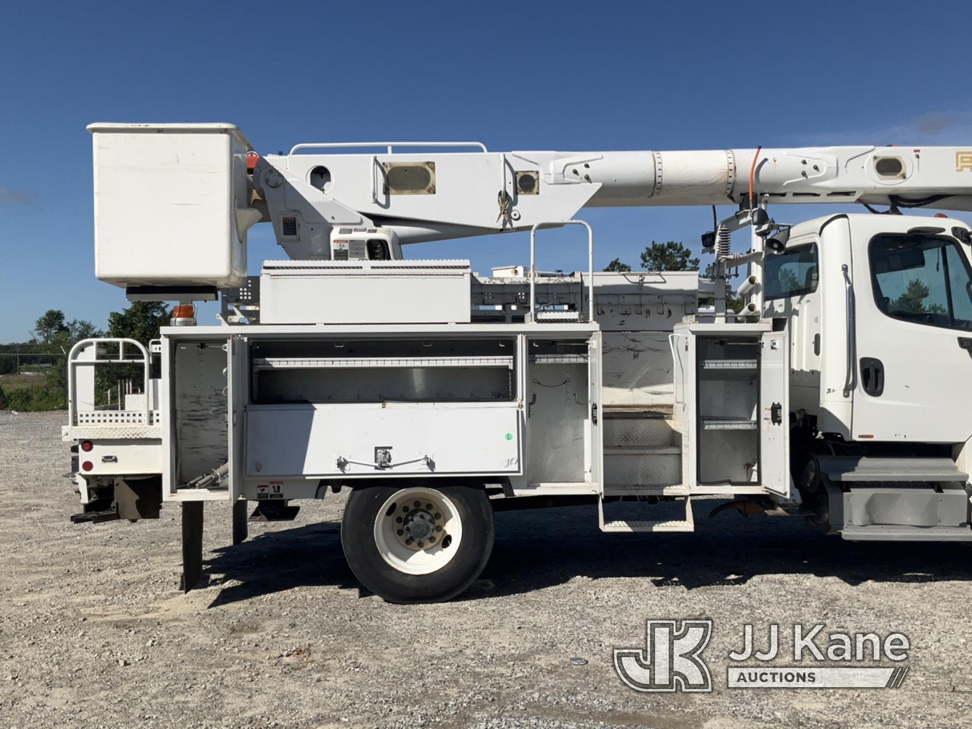 (Villa Rica, GA) Altec AM855-MH, Over-Center Material Handling Bucket Truck rear mounted on 2013 Fre