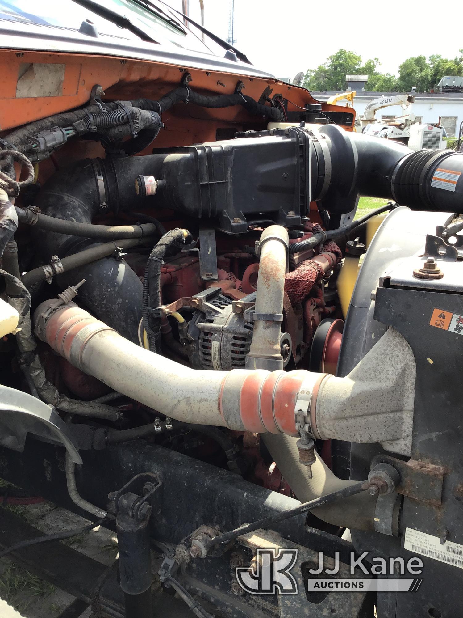 (Ocala, FL) 2015 Ford F750 Chipper Dump Truck Runs, Moves, Dumps) (Check Engine Light On.