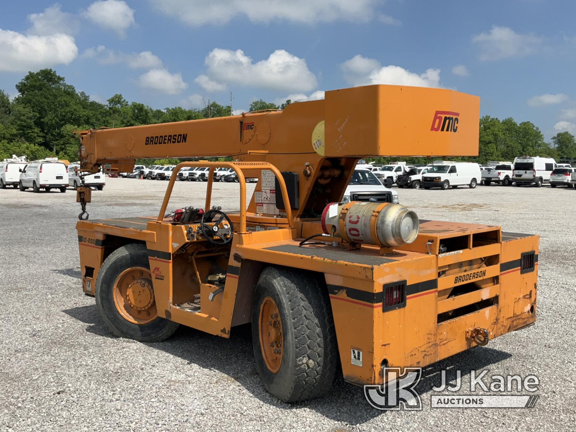 (Verona, KY) Broderson IC200-2B 15-Ton Hydraulic Carry Deck Crane Runs, Moves & Operates) (True Hour