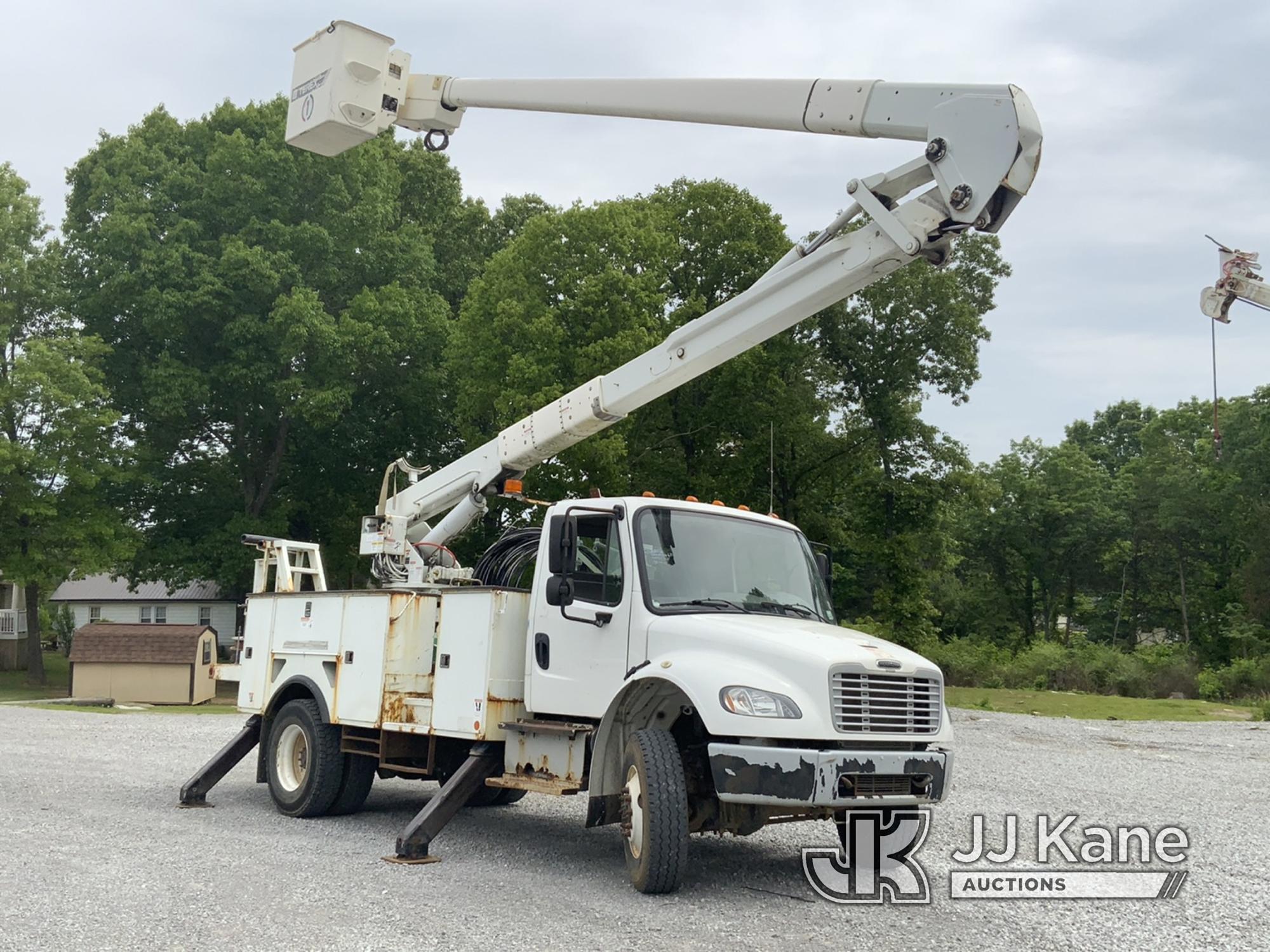 (New Tazewell, TN) HiRanger 5TC-55, Material Handling Bucket Truck rear mounted on 2016 Freightliner