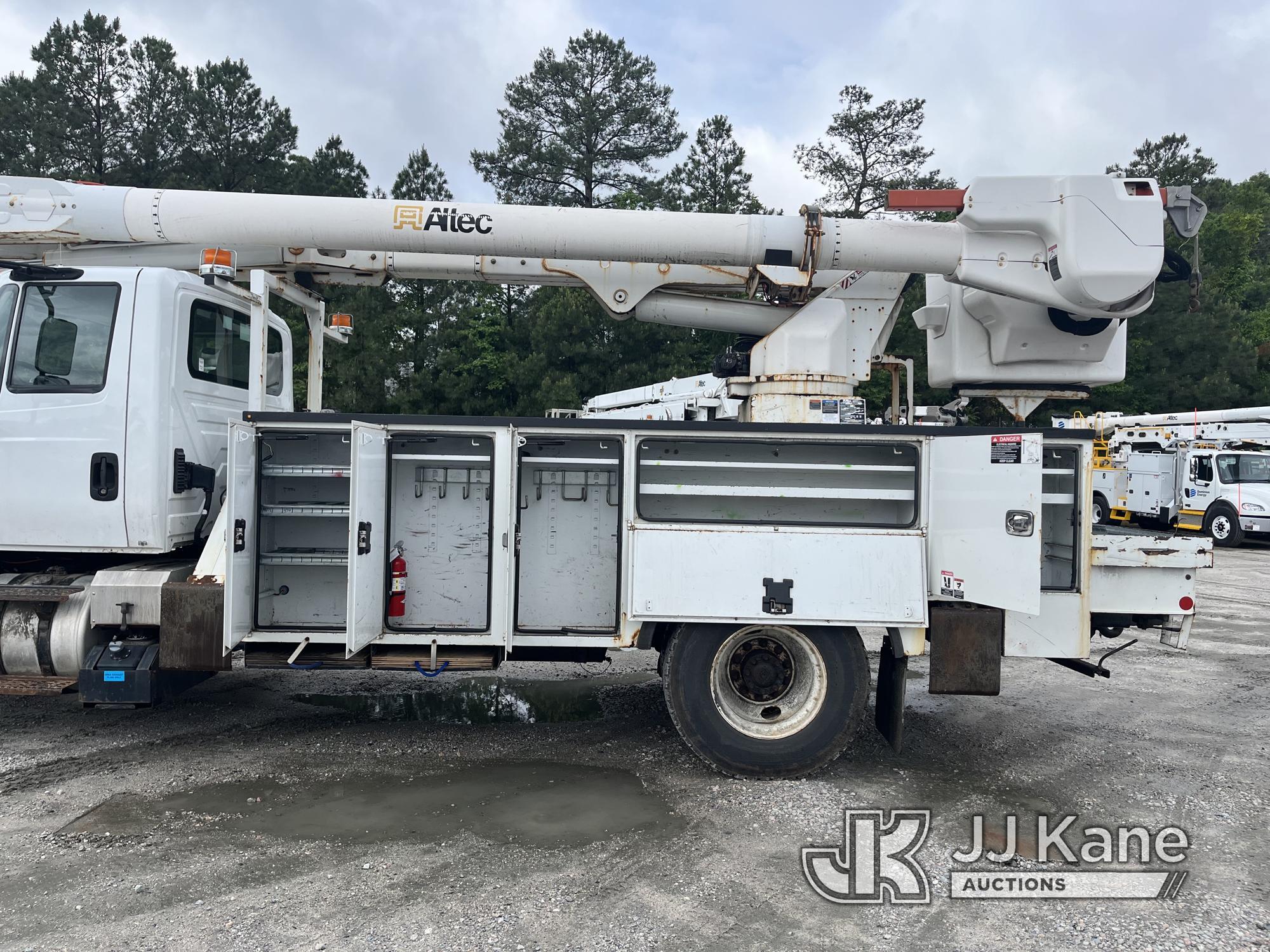 (Chester, VA) Altec AM55-MH, Over-Center Material Handling Bucket Truck rear mounted on 2018 Interna