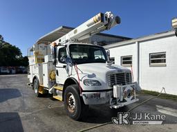 (Ocala, FL) Altec L42-MH, Over-Center Material Handling Bucket center mounted on 2010 Freightliner M