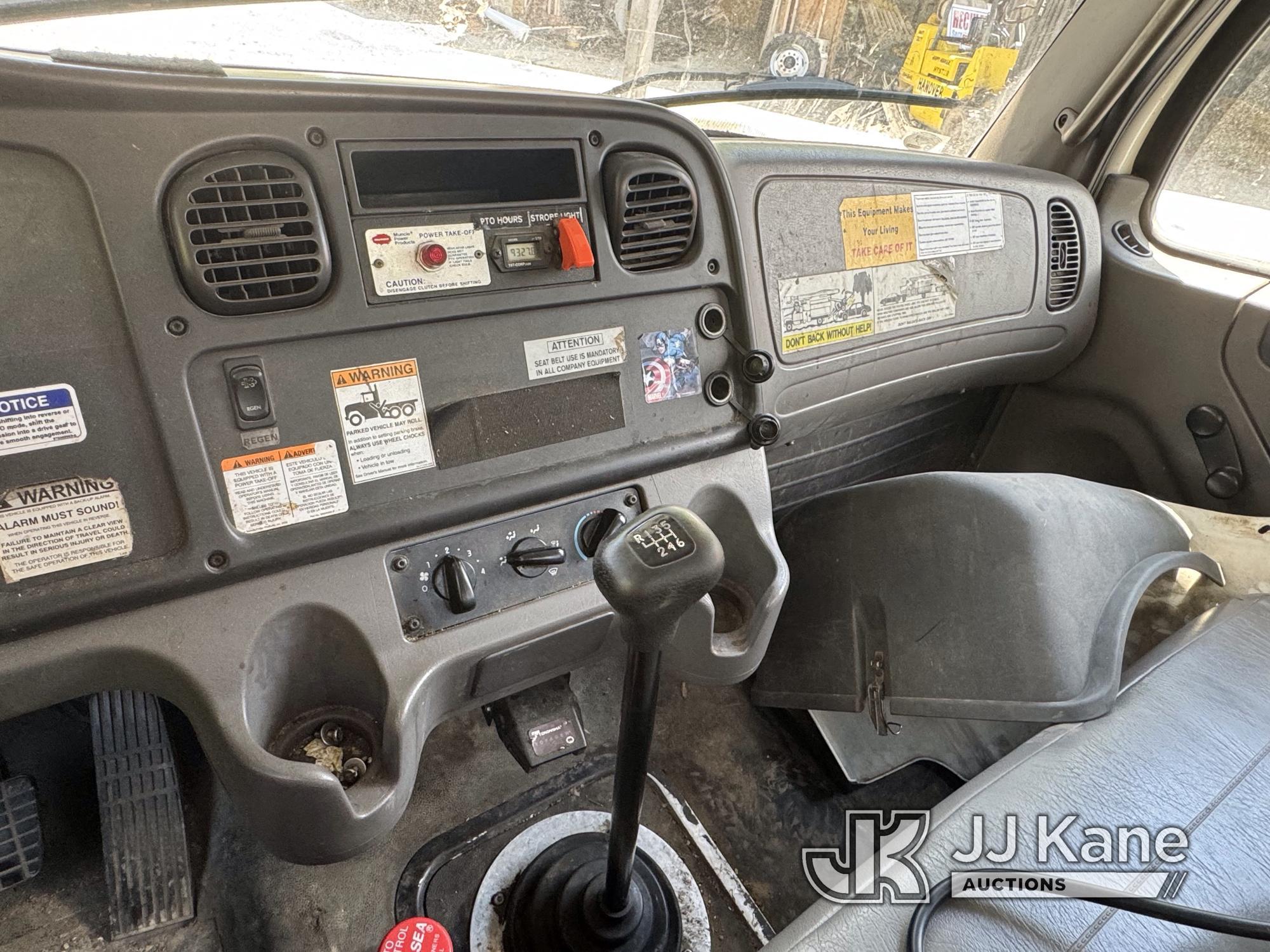 (Hanover, WV) Altec LRV60/70, Over-Center Elevator Bucket Truck mounted behind cab on 2012 Freightli