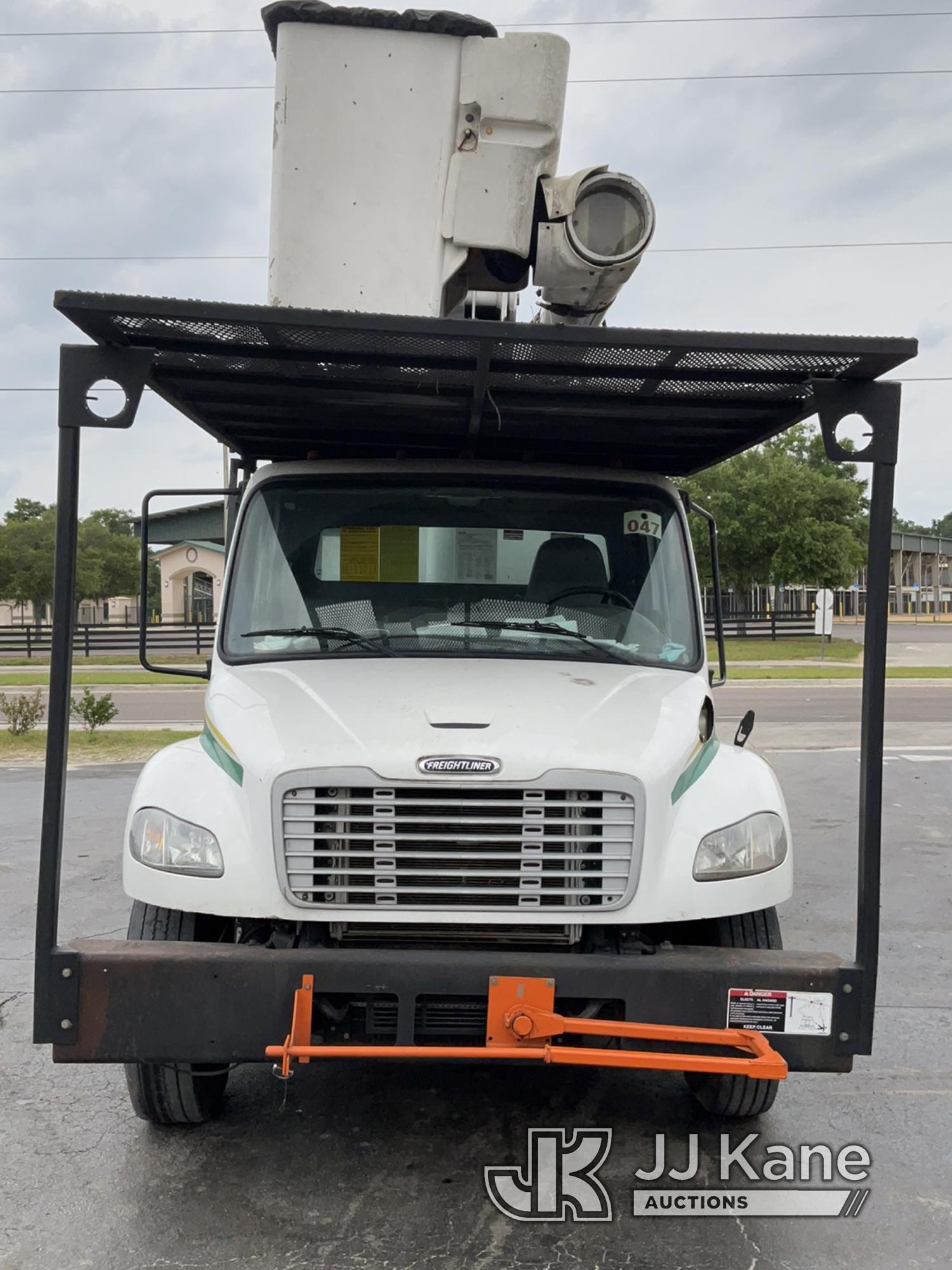 (Ocala, FL) Altec LR758, Over-Center Bucket mounted behind cab on 2018 Freightliner M2 Chipper Dump