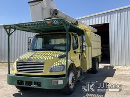 (Florence, SC) Altec LR760, Over-Center Bucket mounted behind cab on 2013 Freightliner M2 Chipper Du