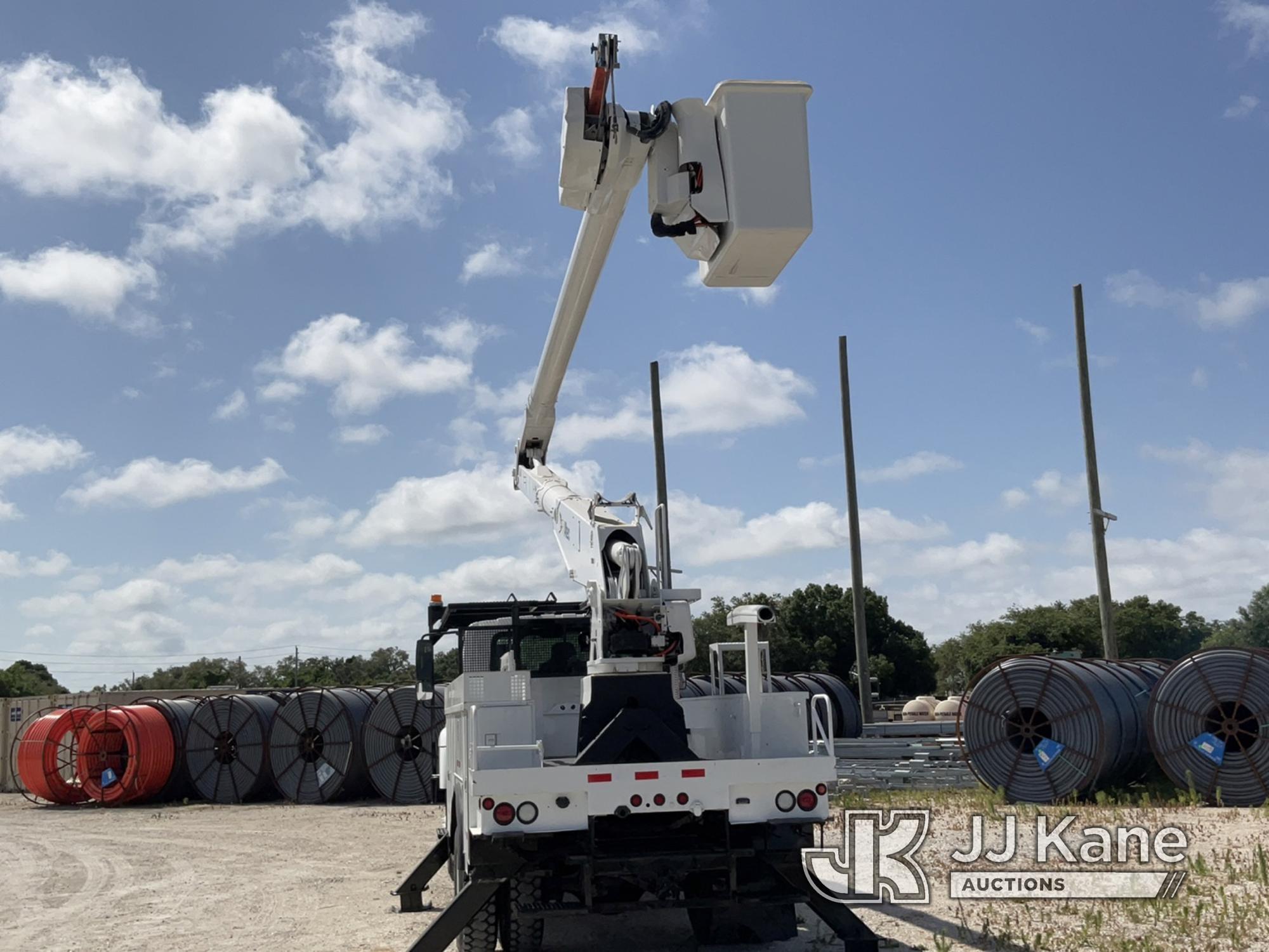 (Sarasota, FL) Altec AA755-MH, Material Handling Bucket Truck rear mounted on 2013 International 730