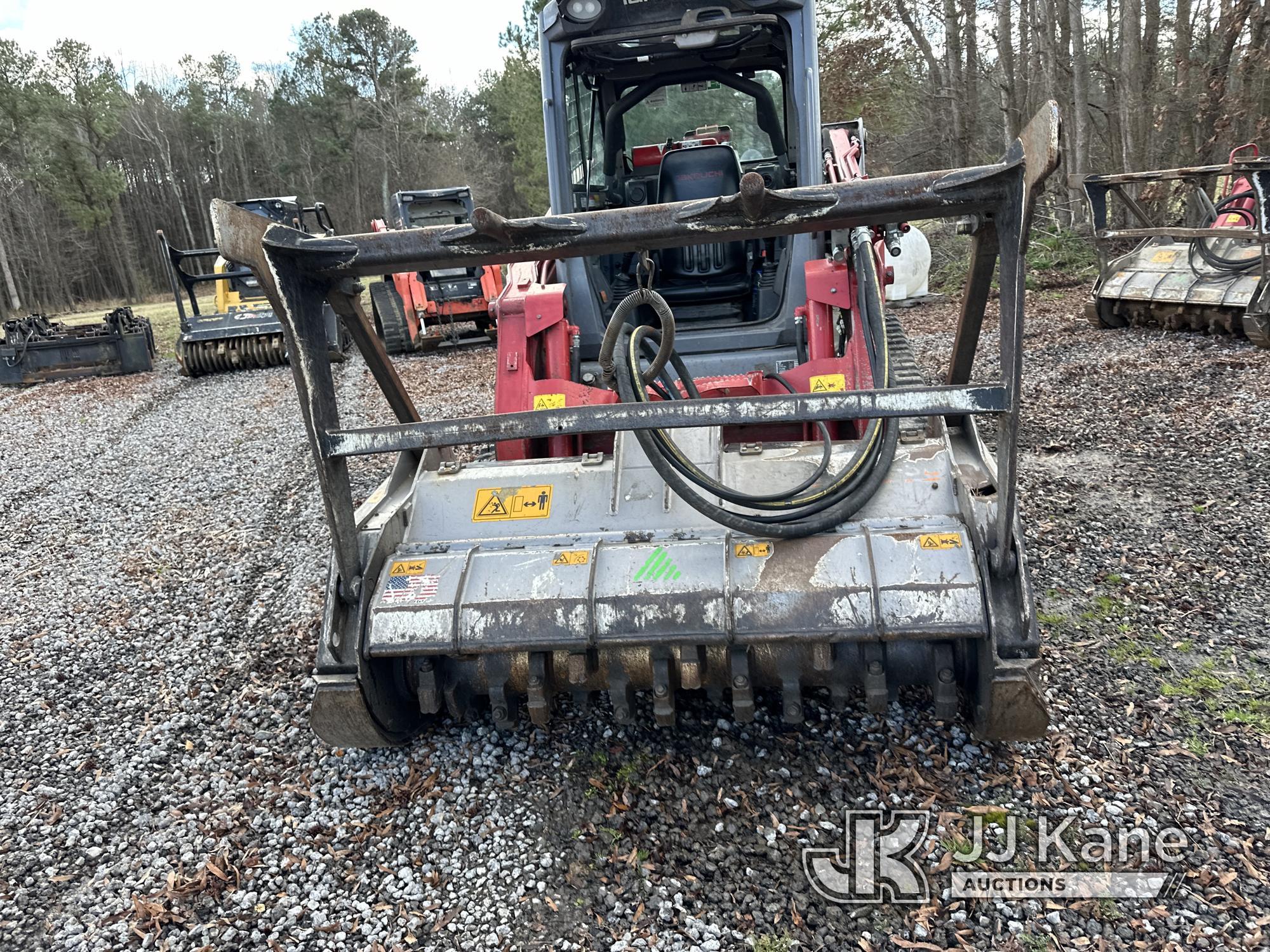 (Wakefield, VA) 2020 Takeuchi TL12R-2 High Flow Crawler Shredder/Mulcher Runs and Moves