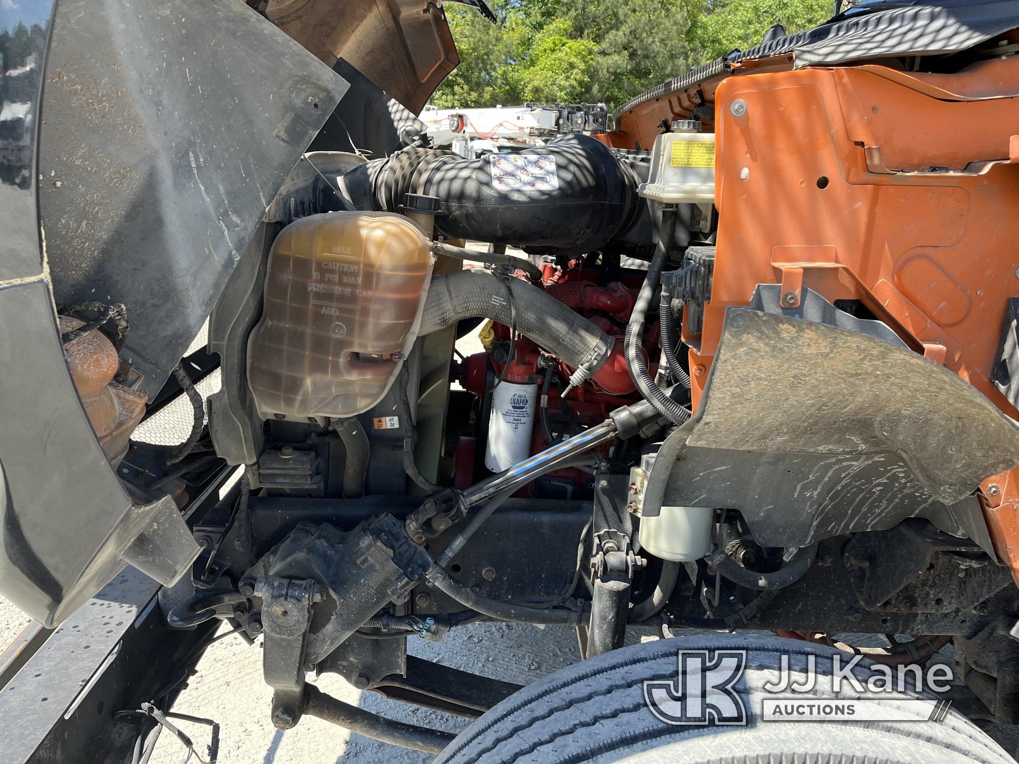 (Chester, VA) Altec LR756, Over-Center Bucket Truck mounted behind cab on 2015 Ford F750 Chipper Dum