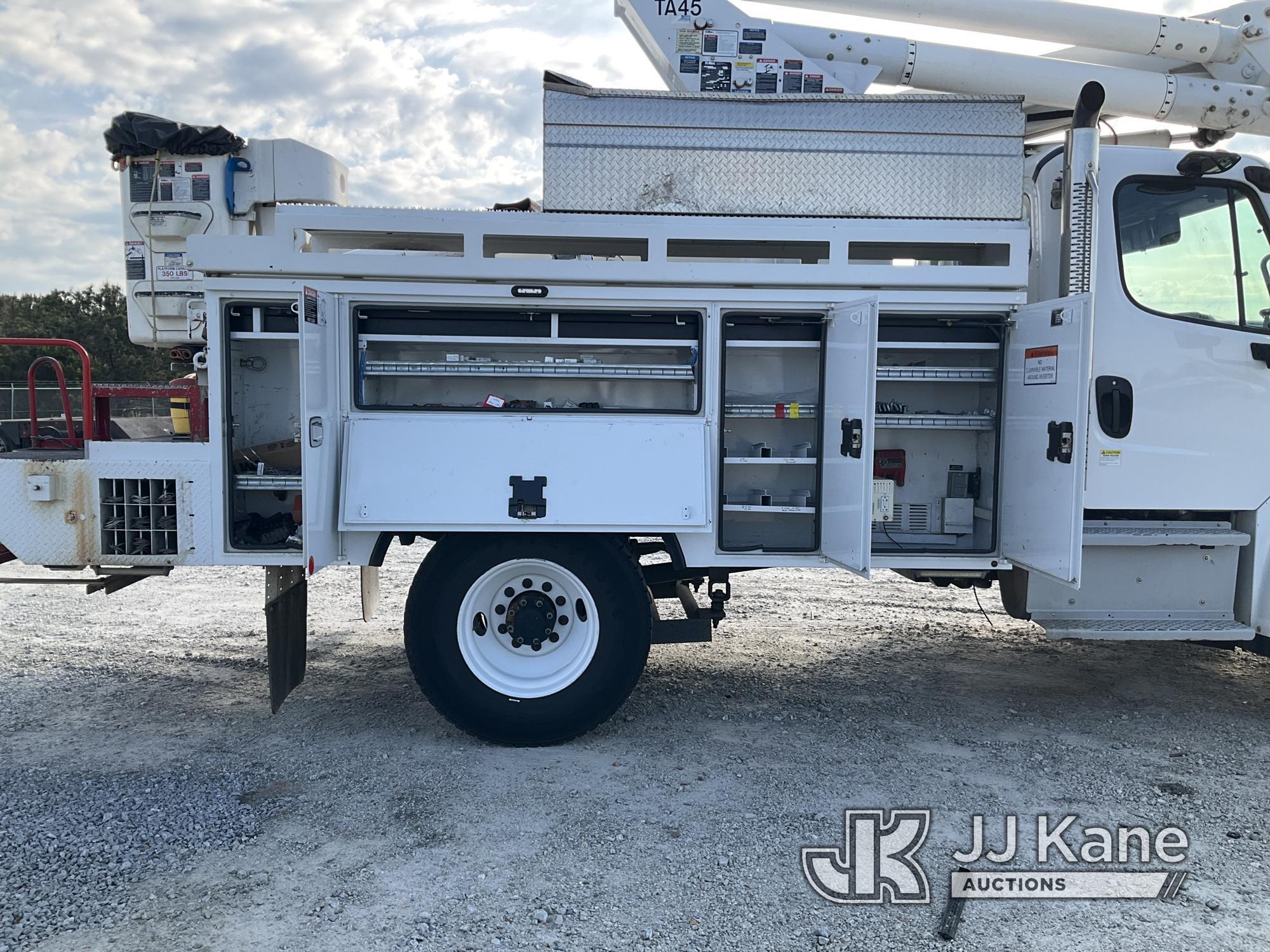 (Villa Rica, GA) Altec TA45P, Articulating & Telescopic Bucket Truck mounted behind cab on 2018 Frei