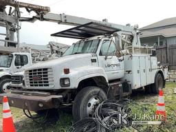 (Austin, TX) Posi Plus 800-40-025, Telescopic Non-Insulated Cable Placing Bucket Truck center mounte