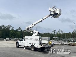 (Supply, NC) Altec AT41M, Articulating & Telescopic Material Handling Bucket Truck mounted behind ca
