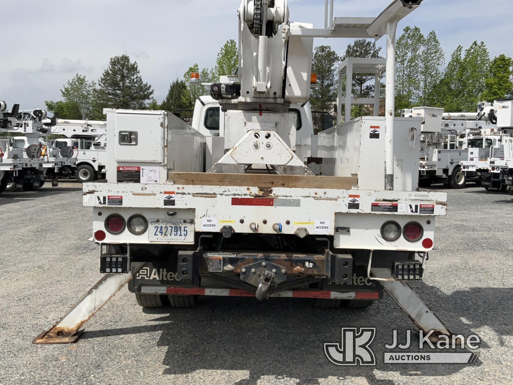 (China Grove, NC) Altec AA55, Material Handling Bucket Truck rear mounted on 2017 Freightliner M2 10