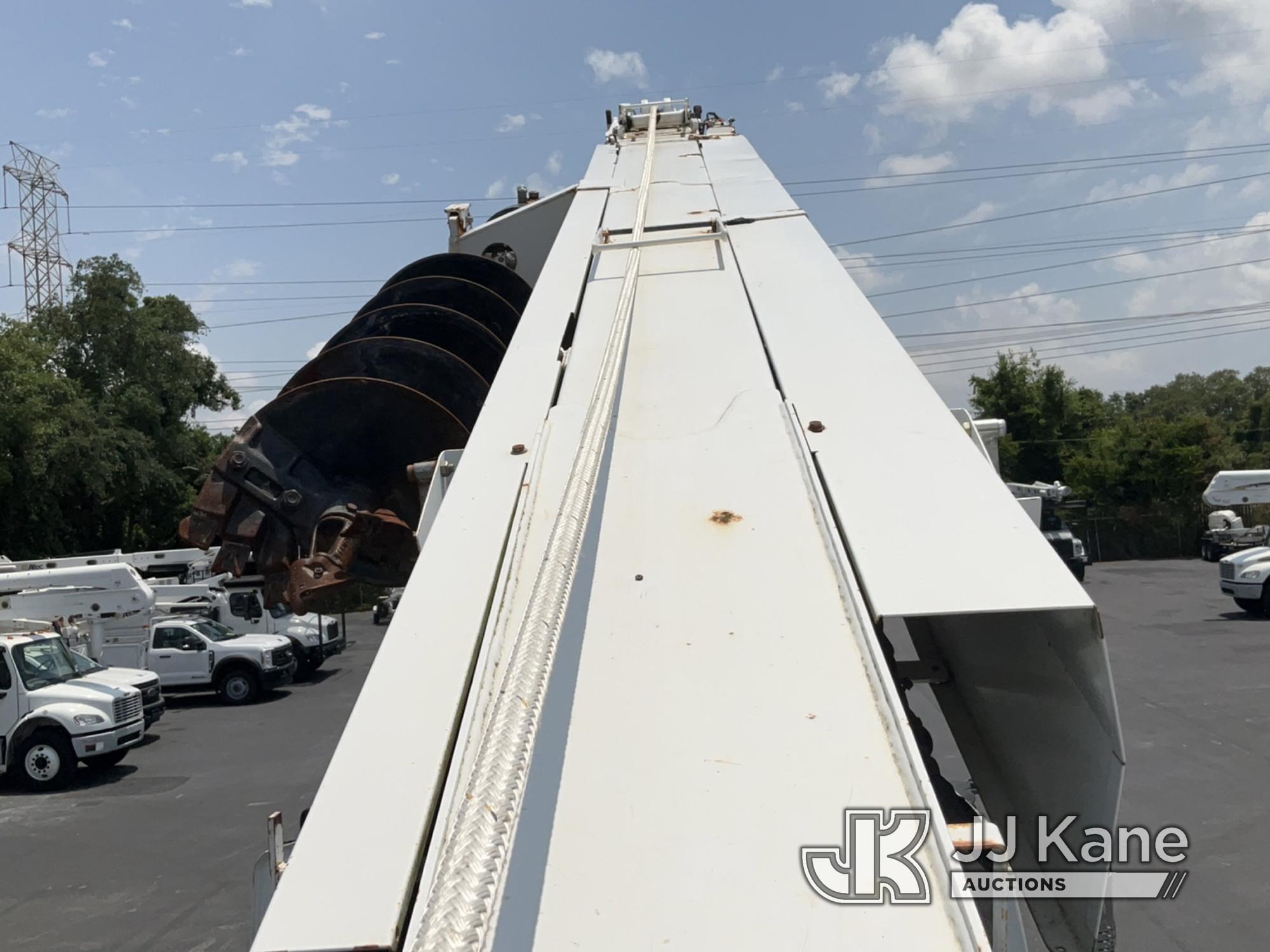 (Tampa, FL) Altec DC47-TR, Digger Derrick rear mounted on 2017 International 7300 4x4 Utility Truck