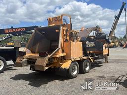 (Rocky Mount, VA) 2017 Bandit Industries 2590 Whole Tree Drum Chipper, trailer mtd Runs & Operates