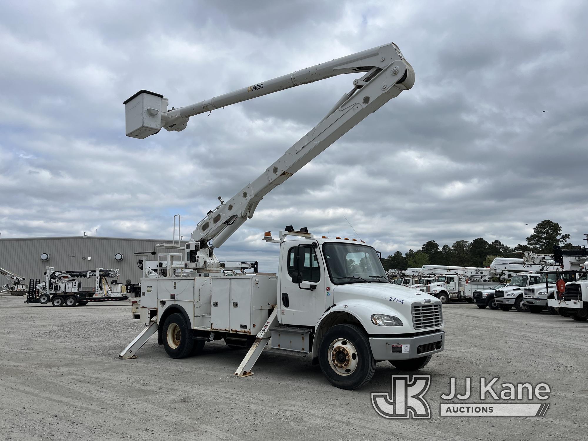 (Chester, VA) Altec AA55E, Material Handling Bucket Truck rear mounted on 2015 Freightliner M2 106 U