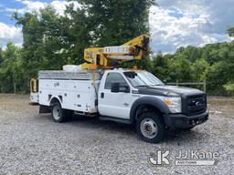 (Mount Airy, NC) Altec AT40-MH, Material Handling Bucket Truck mounted behind cab on 2013 Ford F550