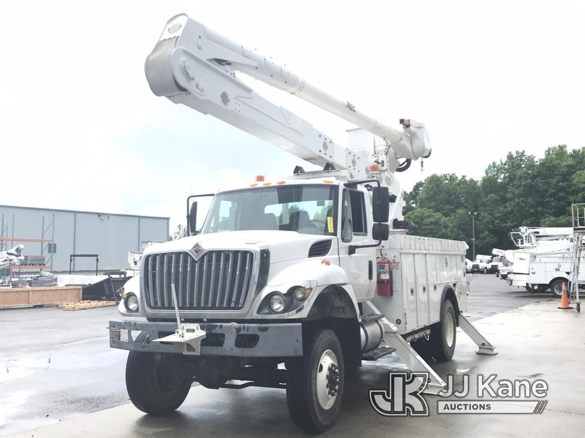 (Mount Airy, NC) Altec AA55-MH, Material Handling Bucket Truck rear mounted on 2016 International 73