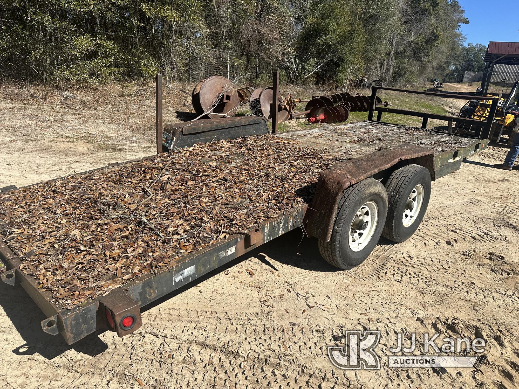 (Pensacola, FL) 2000 Anderson 10-Ton T/A Tagalong Trailer No Title) (Rust Damage, Missing Ramps