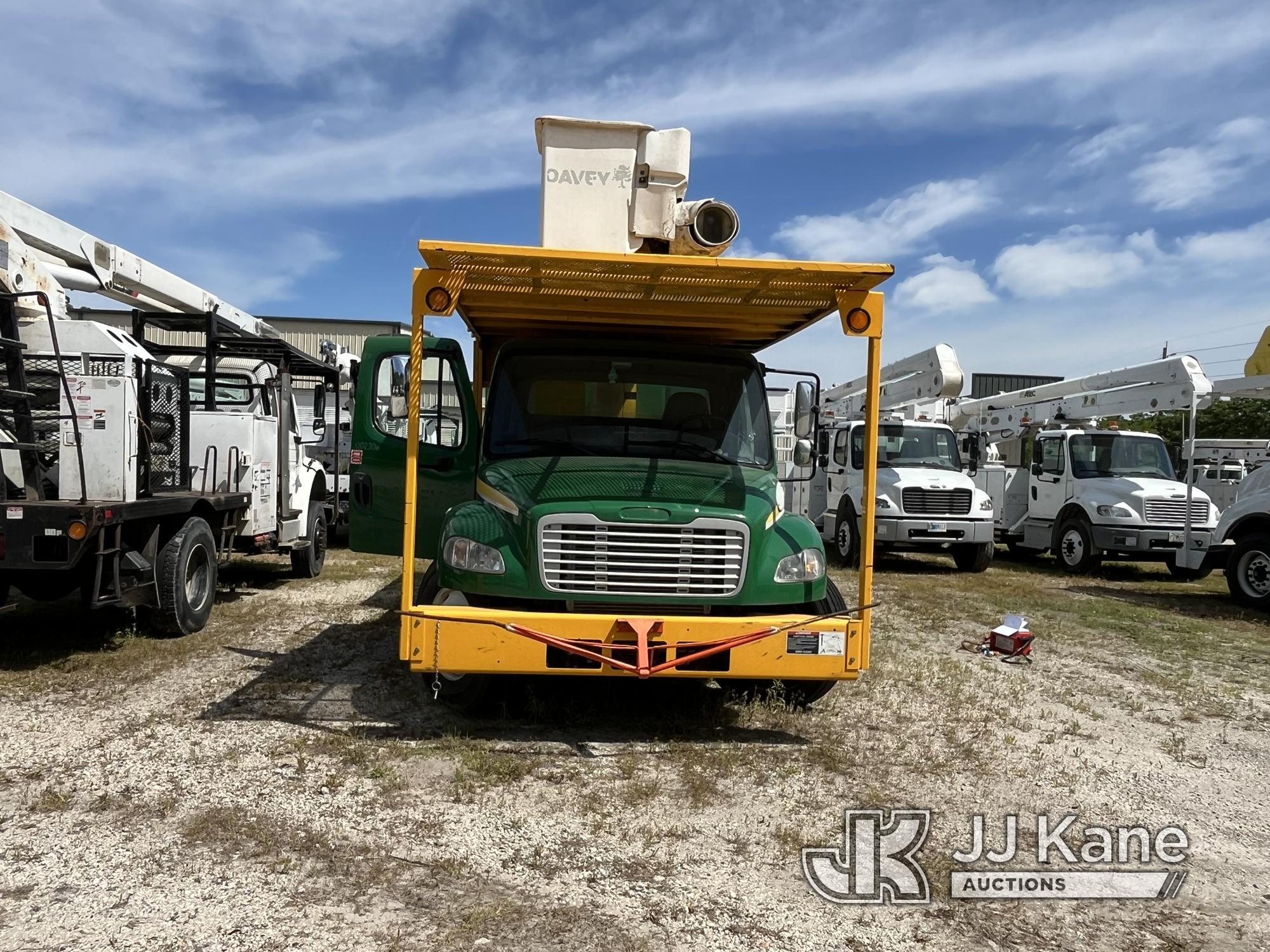 (Jacksonville, FL) Altec LRV-56, Over-Center Bucket Truck mounted behind cab on 2015 Freightliner M2