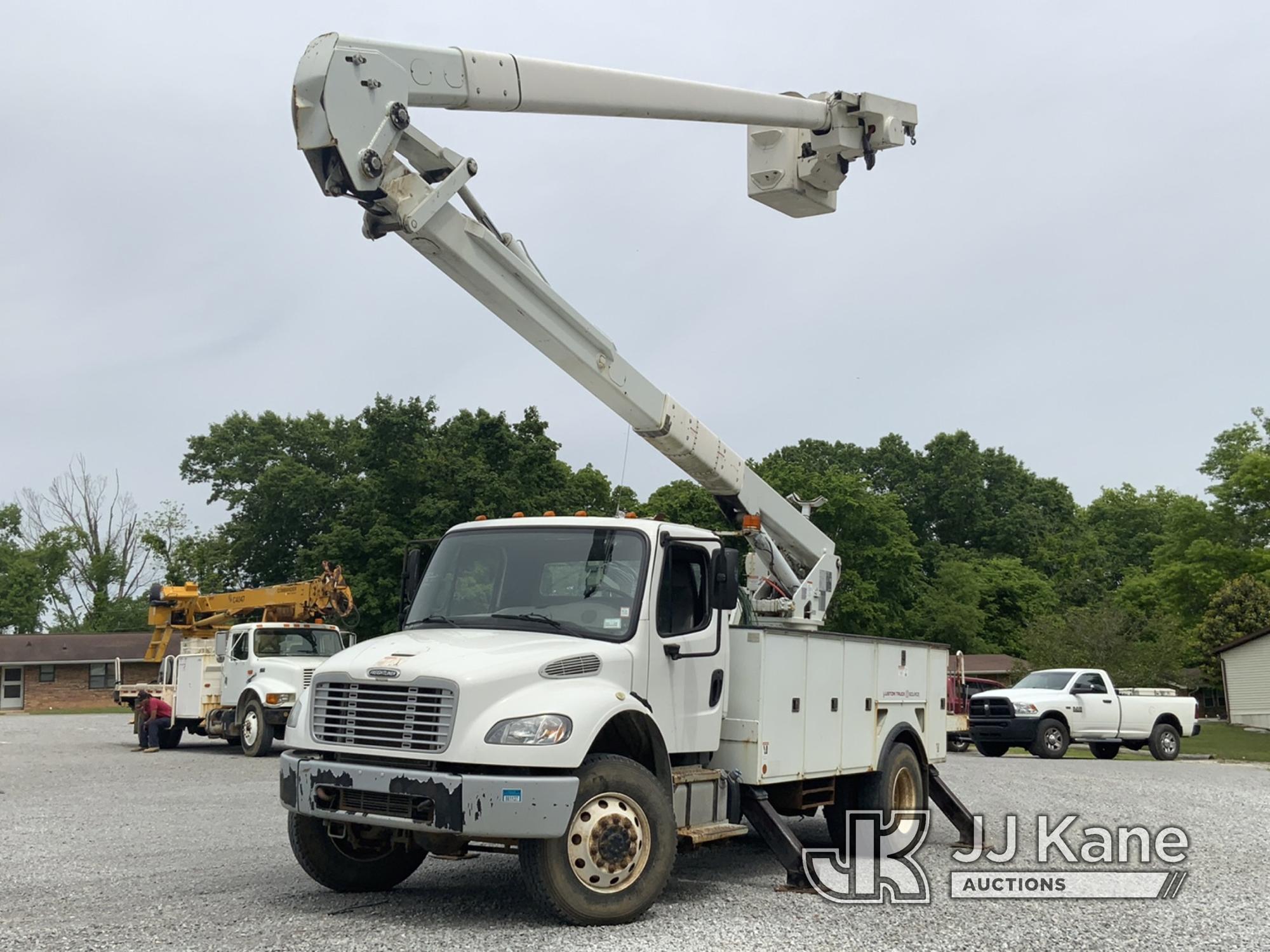 (New Tazewell, TN) HiRanger 5TC-55, Material Handling Bucket Truck rear mounted on 2016 Freightliner