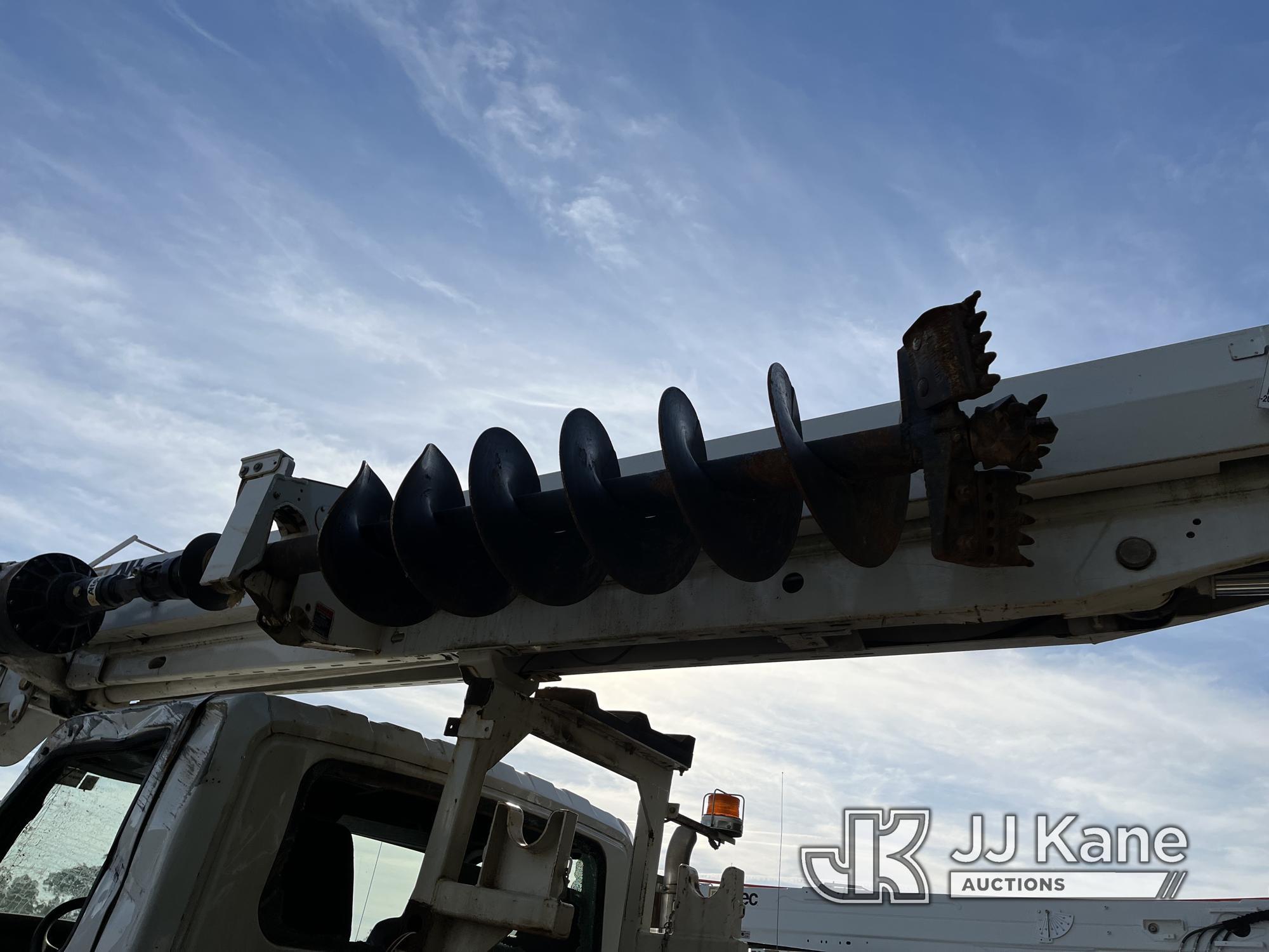 (Chester, VA) Altec DM47B-TR, Digger Derrick rear mounted on 2020 International HV507 4x4 Utility Tr