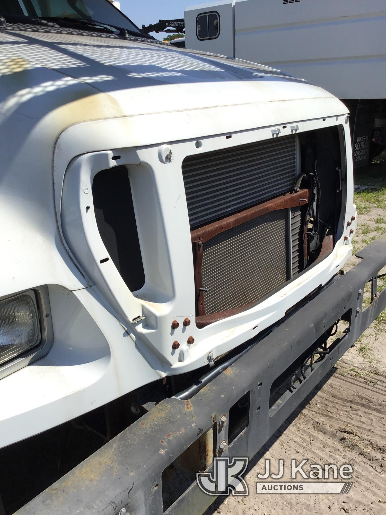 (Ocala, FL) Altec LR756, Over-Center Bucket Truck mounted behind cab on 2013 Ford F750 Chipper Dump