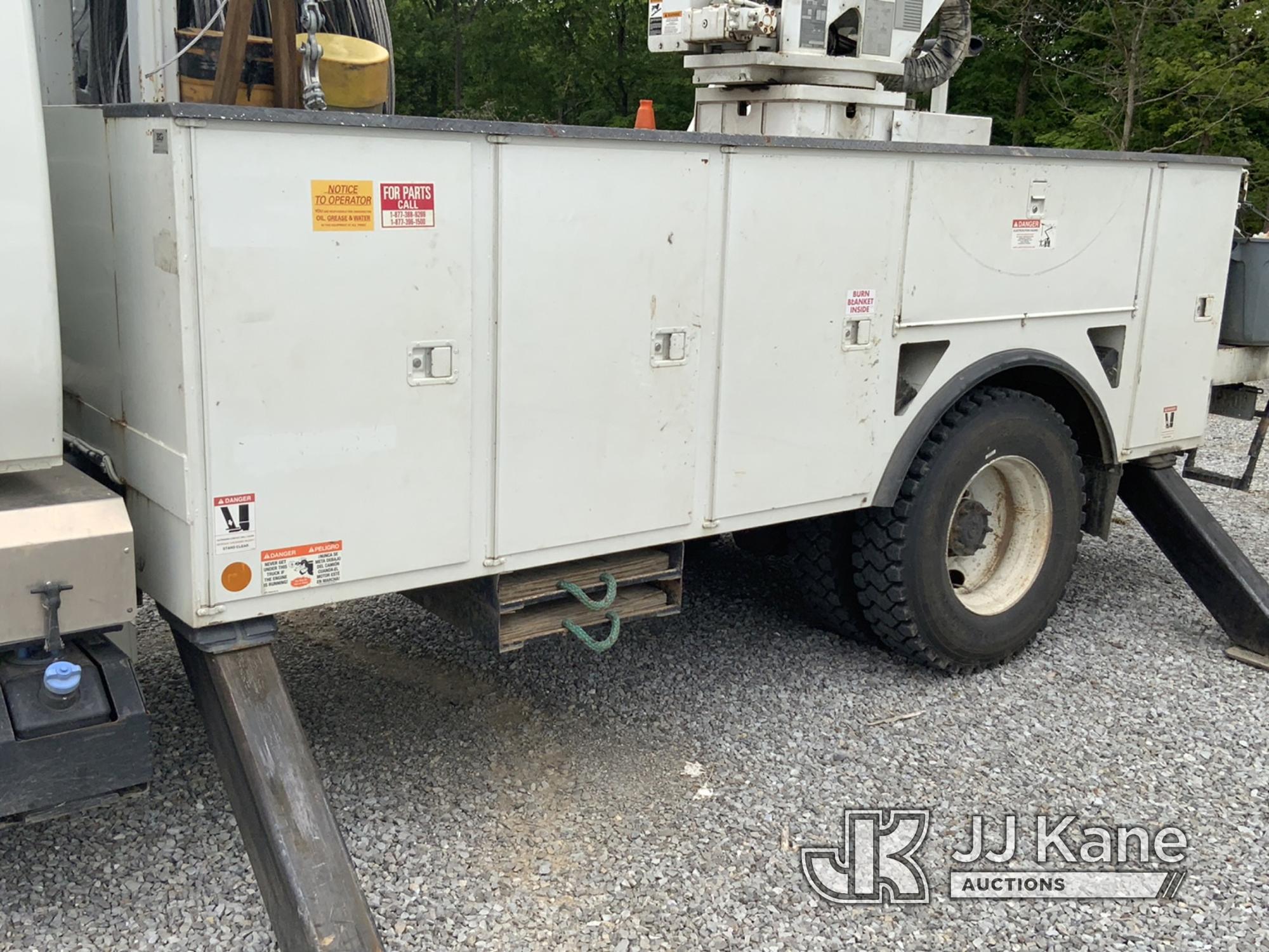 (New Tazewell, TN) Terex/Telelect Hi-Ranger HRX-55, Material Handling Bucket Truck rear mounted on 2