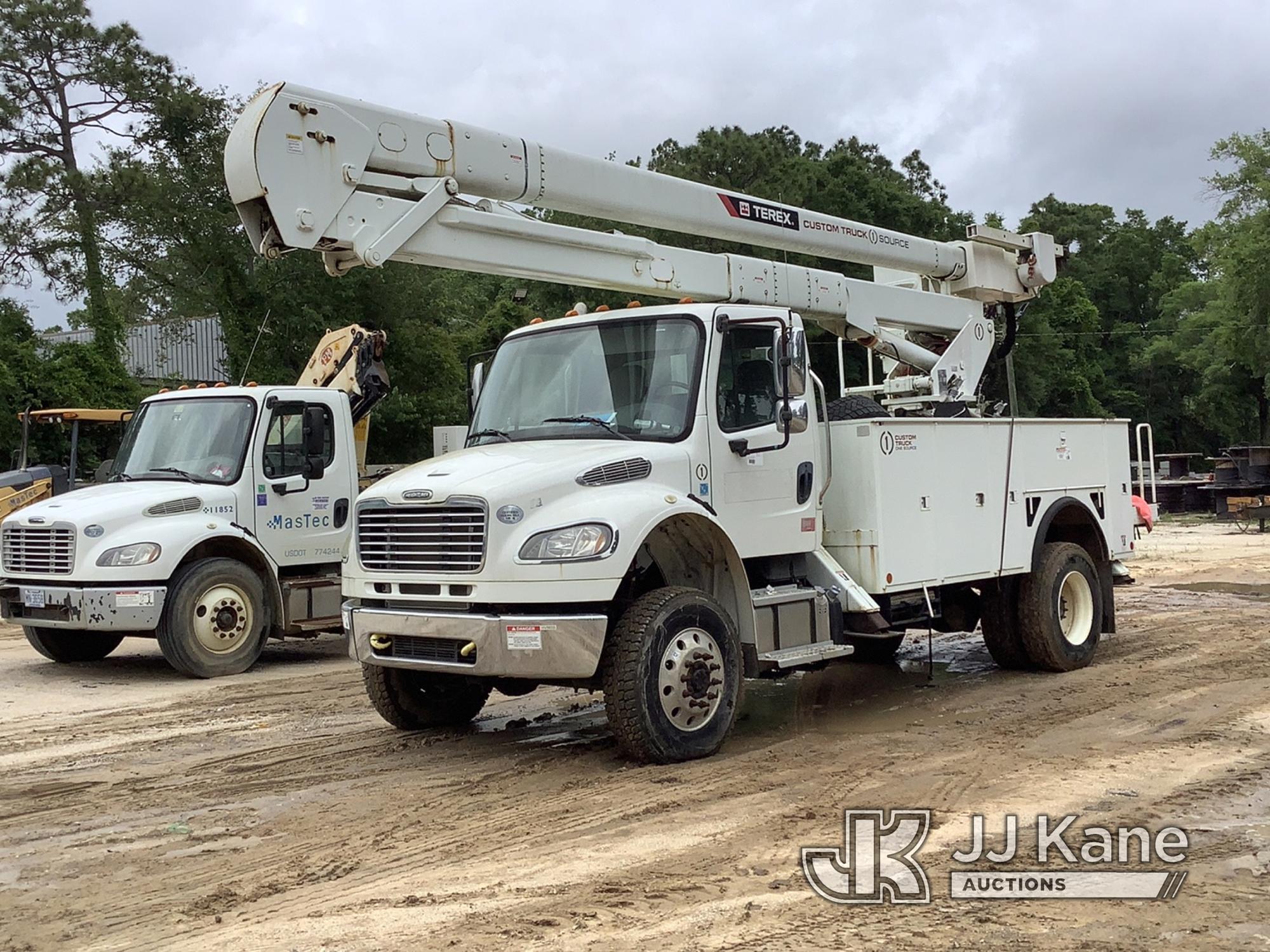 (Pensacola, FL) HiRanger TC55-MH, Material Handling Bucket Truck rear mounted on 2017 Freightliner M