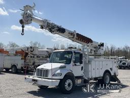 (Verona, KY) Altec DM47TR, Digger Derrick rear mounted on 2010 Freightliner M2 106 Utility Truck Run