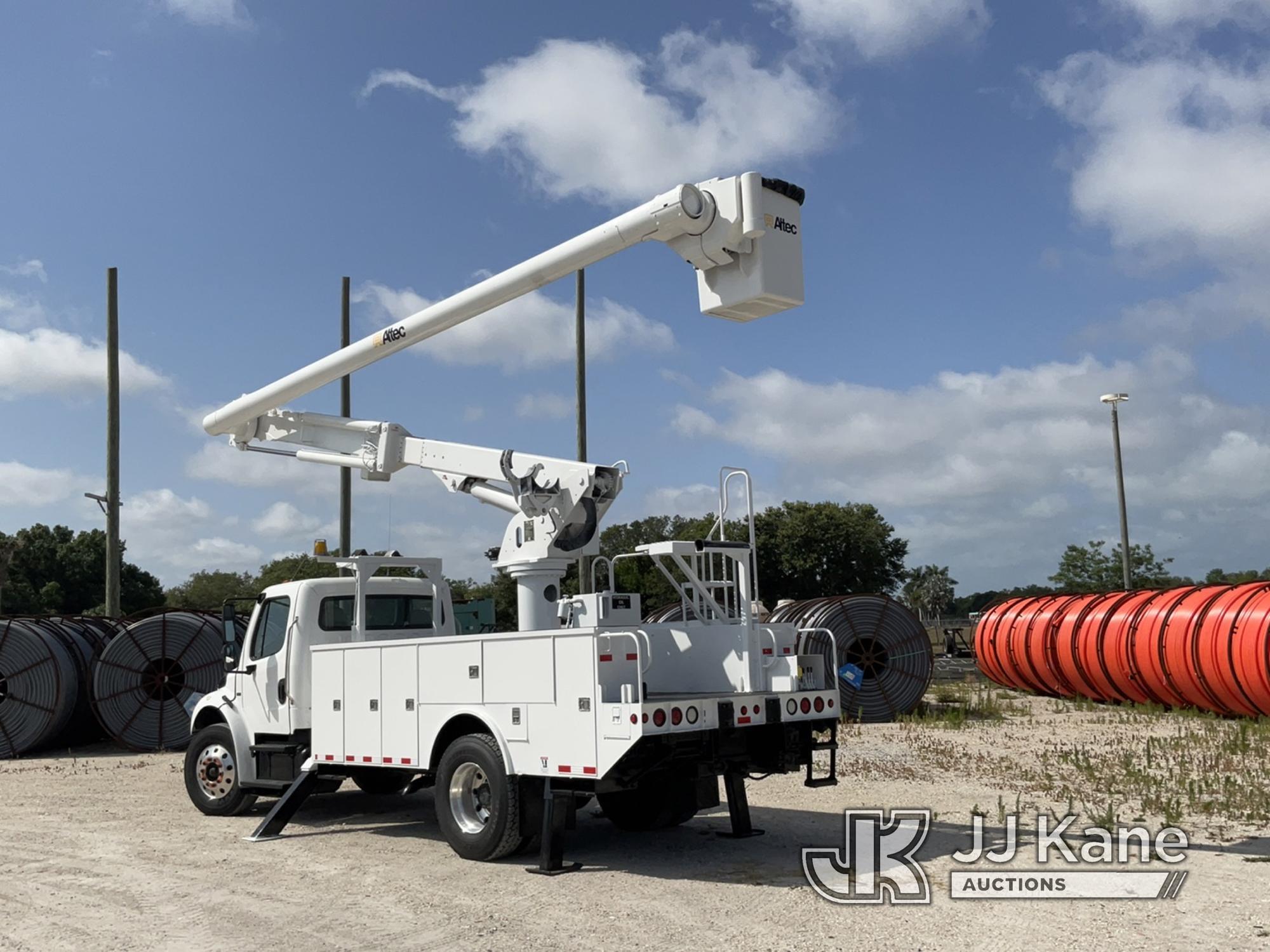 (Sarasota, FL) Altec LRV-55, Over-Center Bucket Truck center mounted on 2007 Freightliner M2 106 Uti