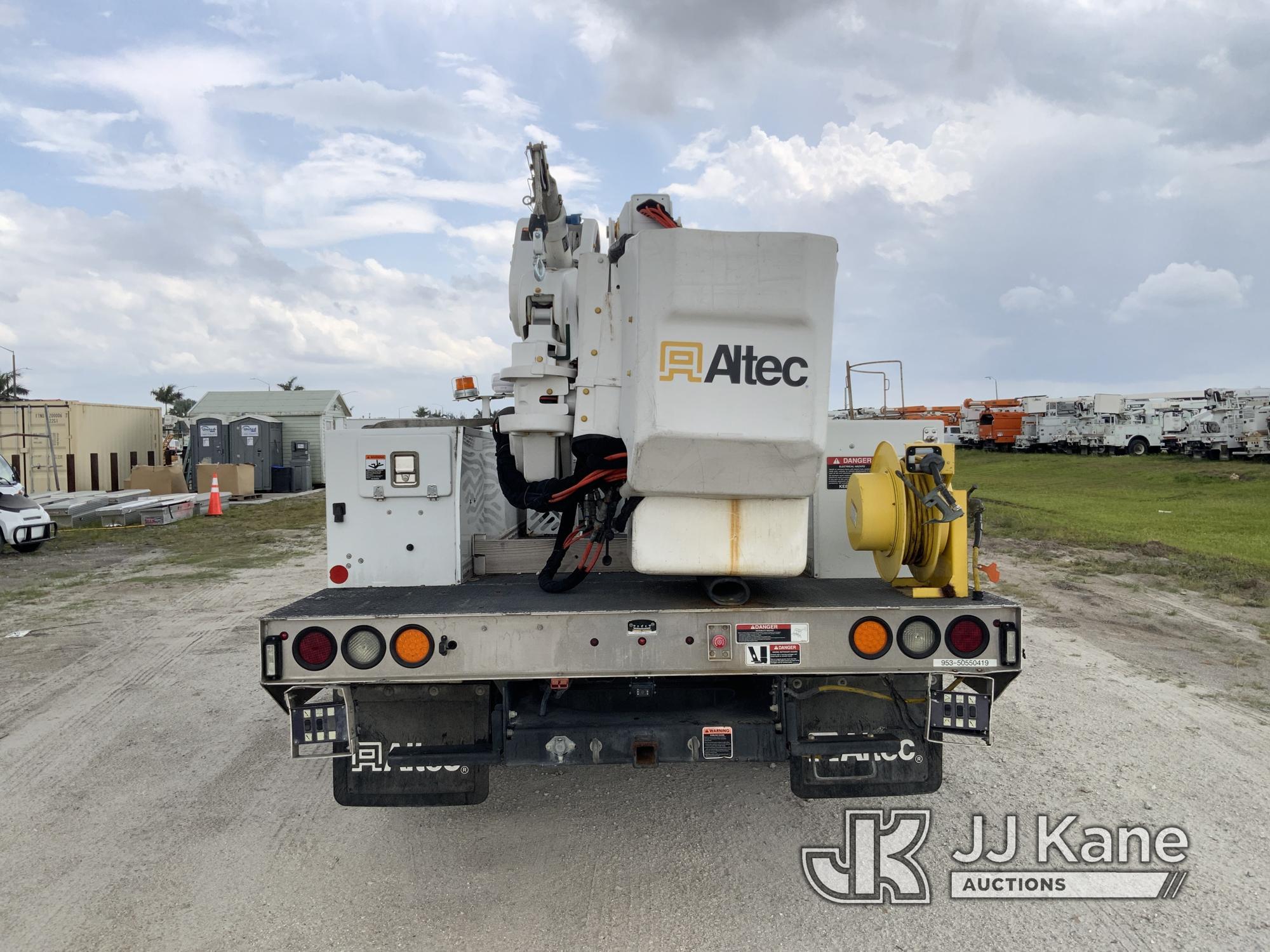 (Westlake, FL) Altec AT41M, Articulating & Telescopic Material Handling Bucket Truck mounted behind