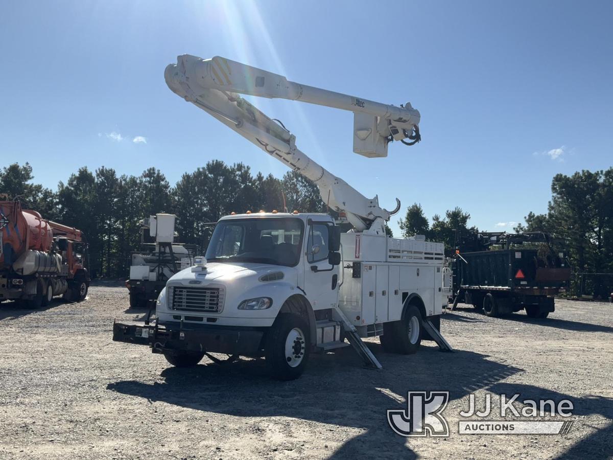 (Villa Rica, GA) Altec AM855-MH, Over-Center Material Handling Bucket Truck rear mounted on 2013 Fre