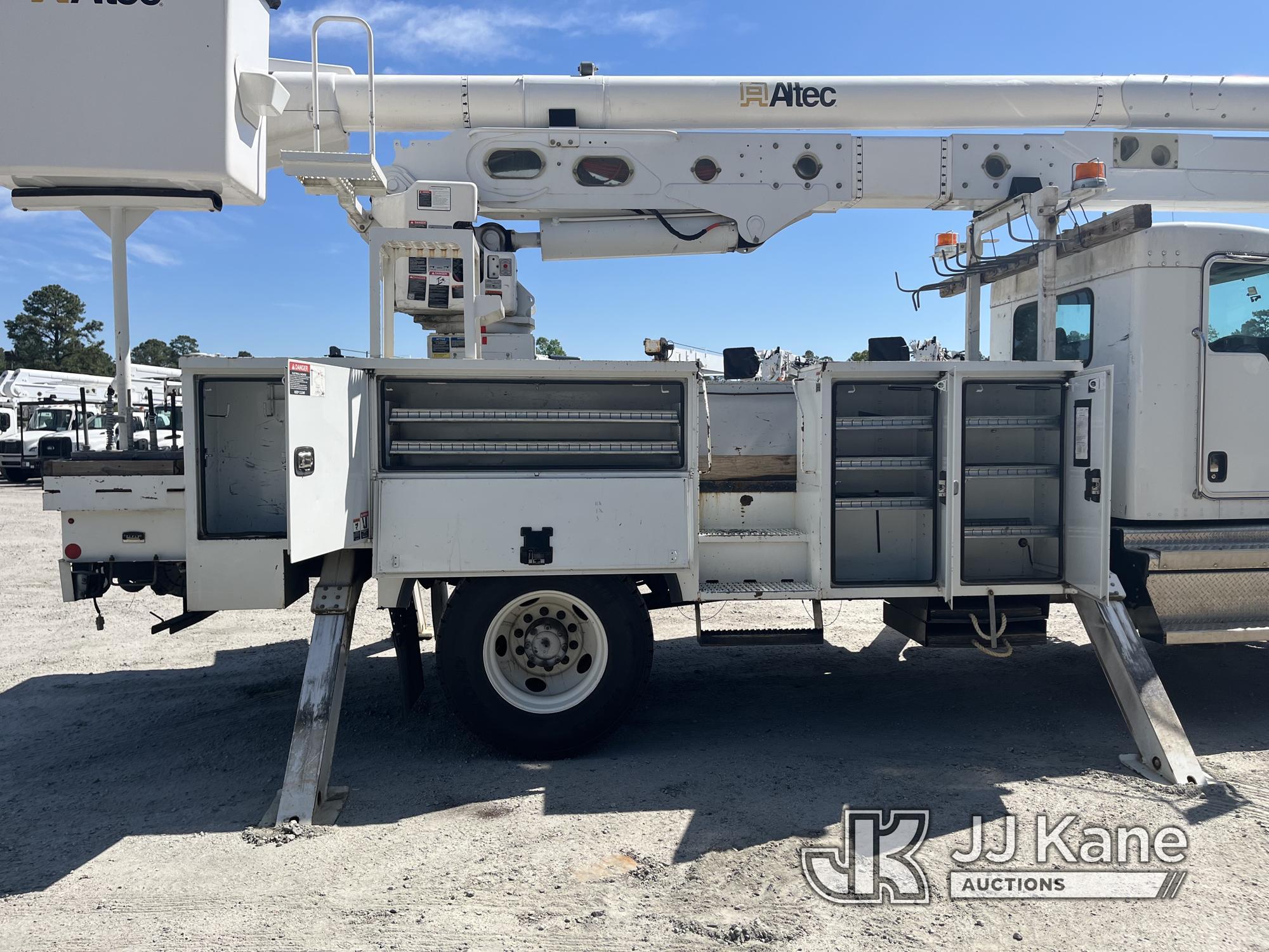 (Chester, VA) Altec AA55-MH, Material Handling Bucket Truck rear mounted on 2018 Kenworth T300 Utili