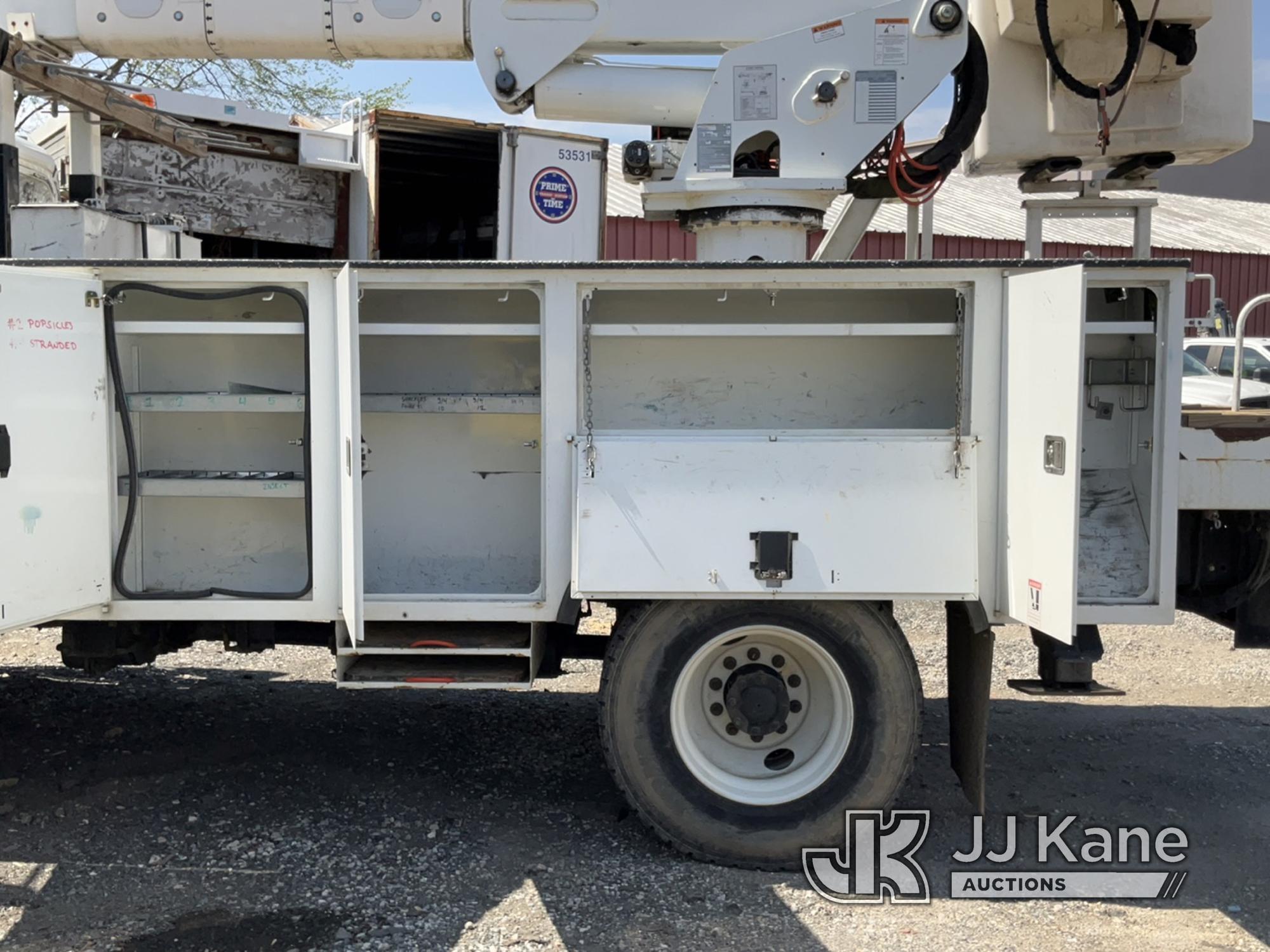 (Charlotte, NC) HiRanger TC55-MH, Articulating Material Handling Bucket Truck rear mounted on 2019 F