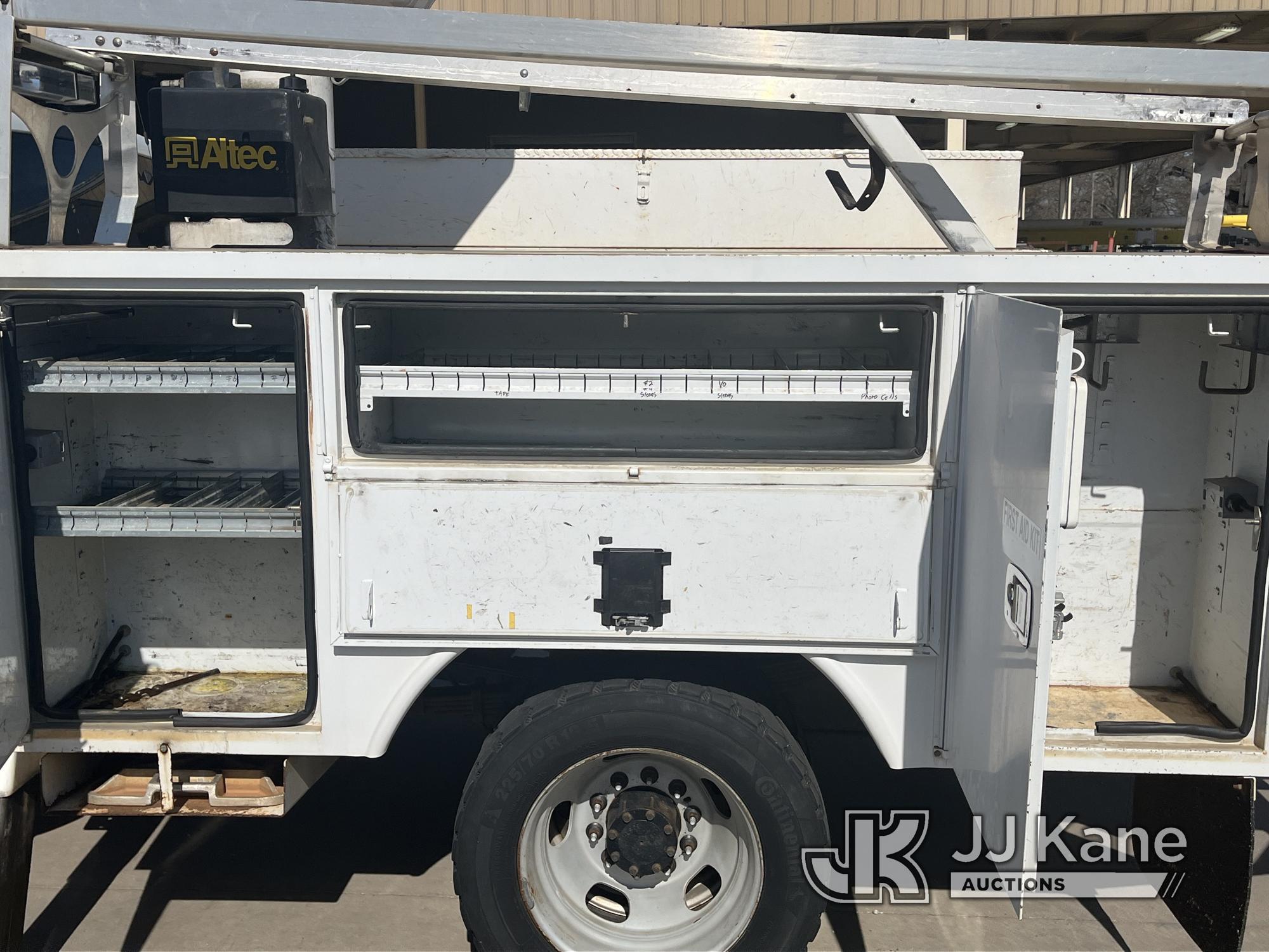 (Jefferson, GA) Altec AT37G, Articulating & Telescopic Bucket Truck mounted behind cab on 2012 Dodge