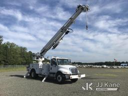 (Charlotte, NC) Altec DC47-TR, Digger Derrick rear mounted on 2012 International 4300 Utility Truck