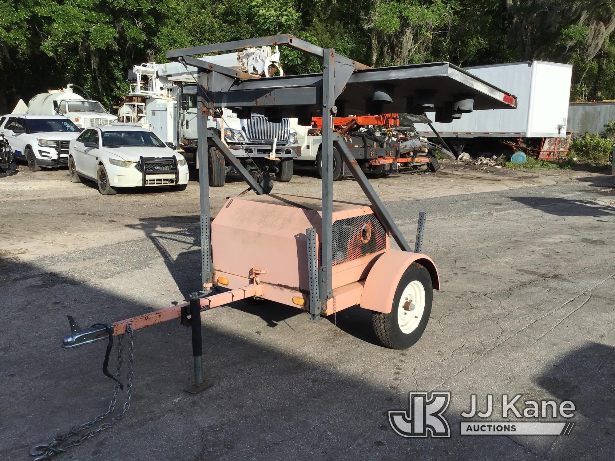 (Ocala, FL) 1990 Protecto Flash PFAWM78 Portable Arrow Board, trailer mtd No Title) (Not Running, Co