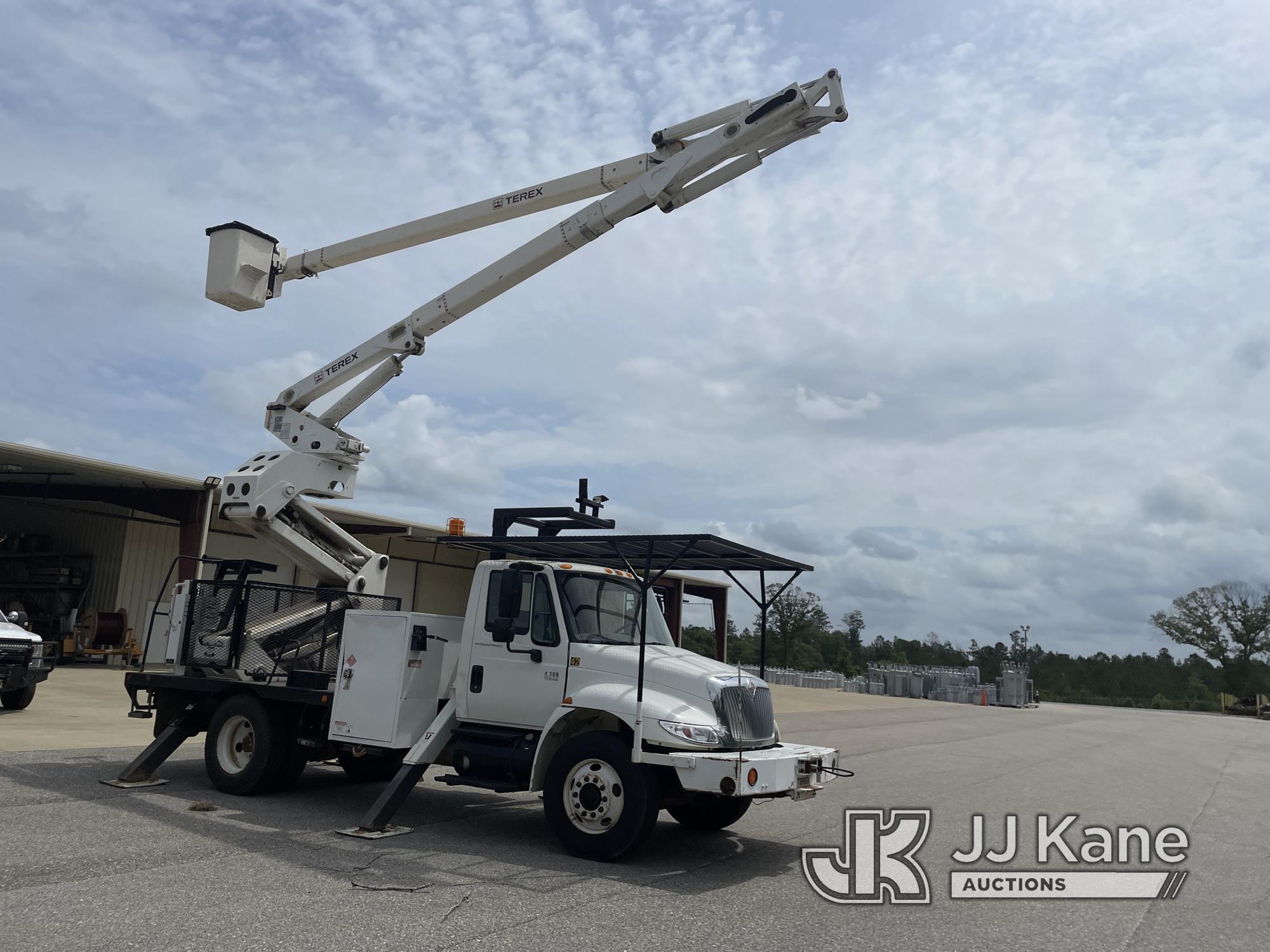 (Jackson, AL) Terex/HiRanger XT60/70, Over-Center Elevator Bucket Truck rear mounted on 2008 Interna