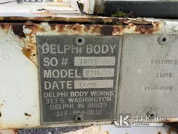 (Verona, KY) 1989 Delphi 10865 T/A Transformer Trailer Rust Damage) (Duke Unit