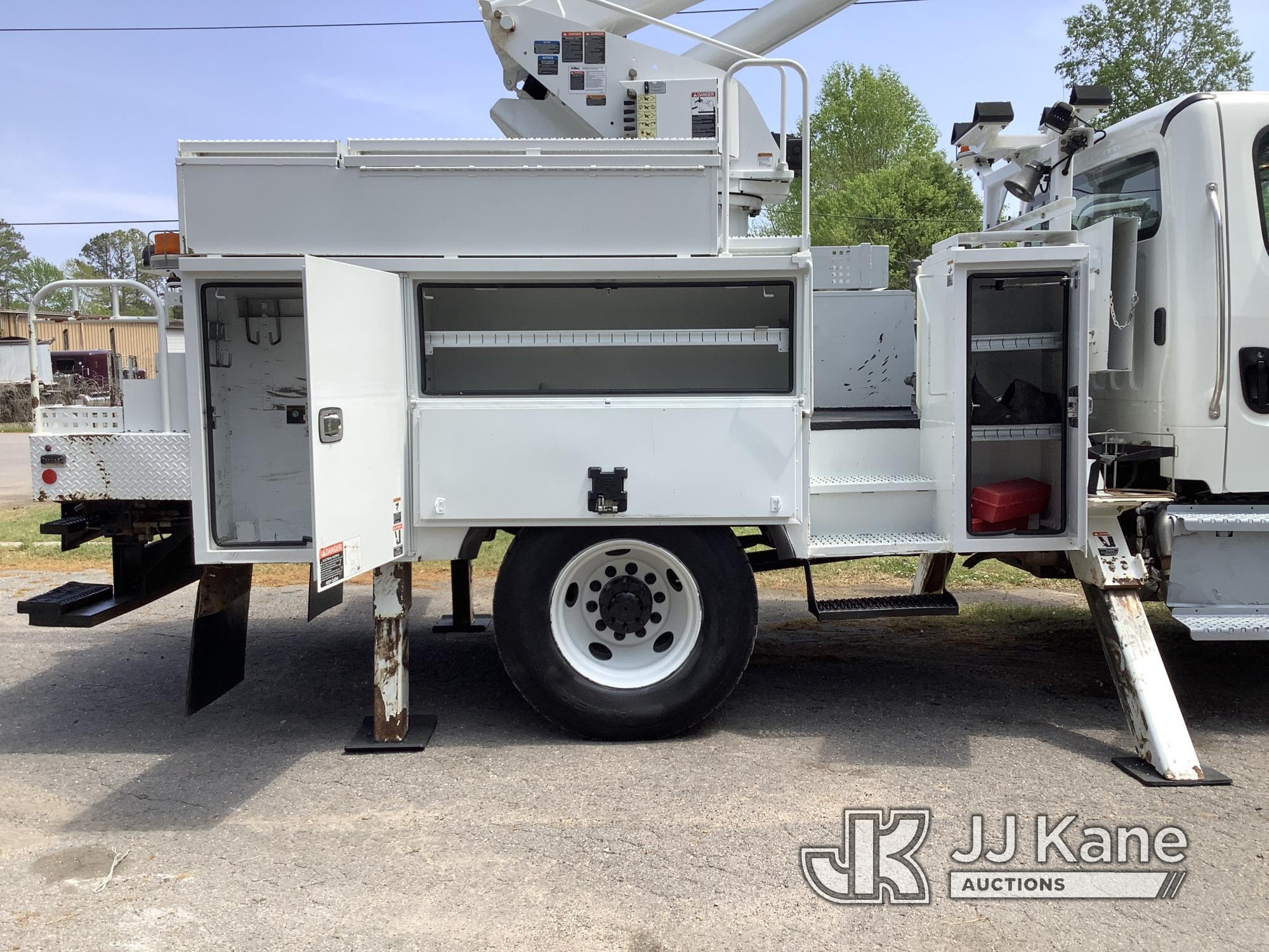 (Graysville, AL) Altec L42M, Over-Center Material Handling Bucket mounted behind cab on 2017 Freight