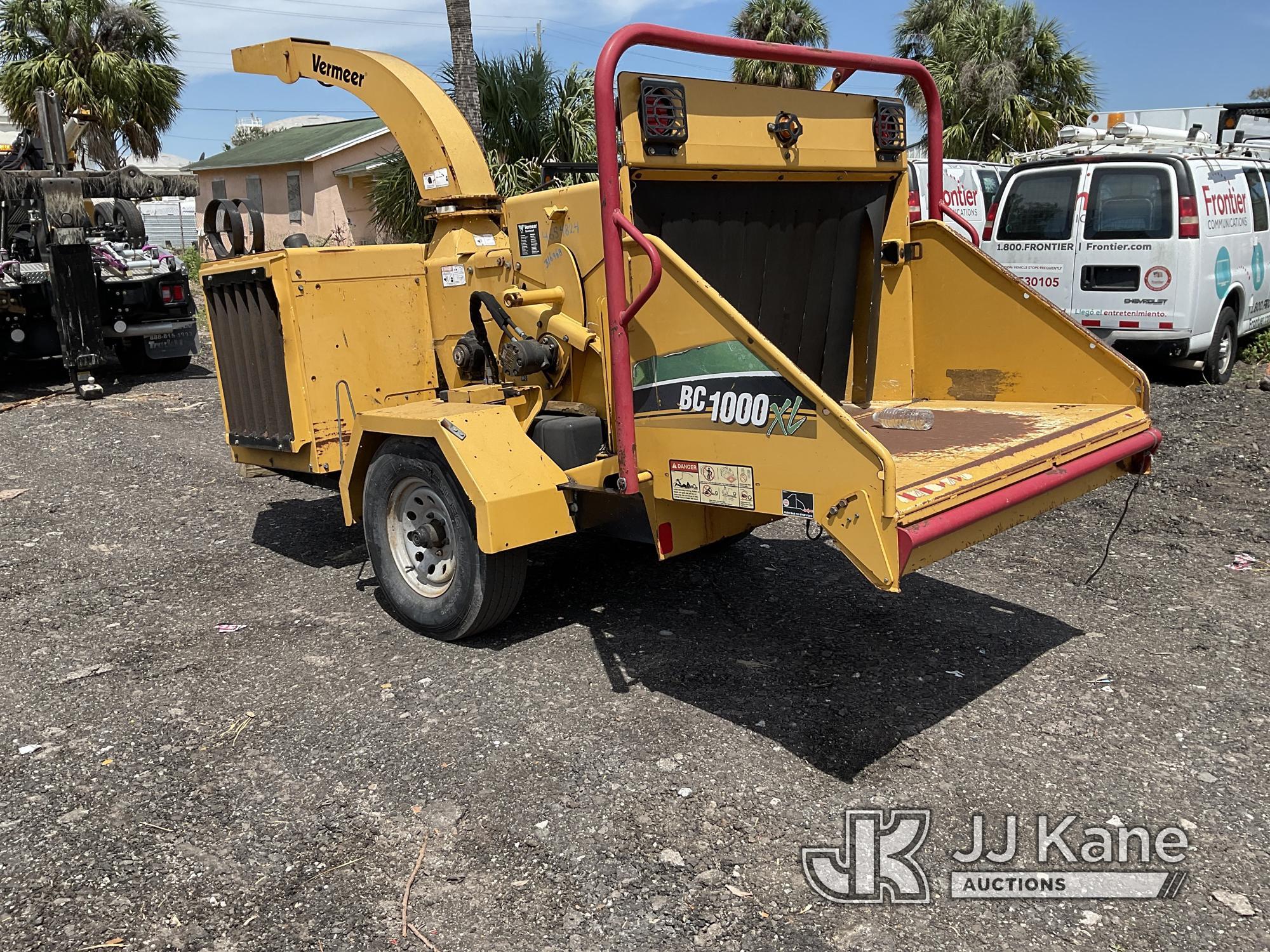 (Tampa, FL) 2014 Vermeer BC1000XL Chipper (12in Drum) No Title) (Not Running, Condition Unknown, No